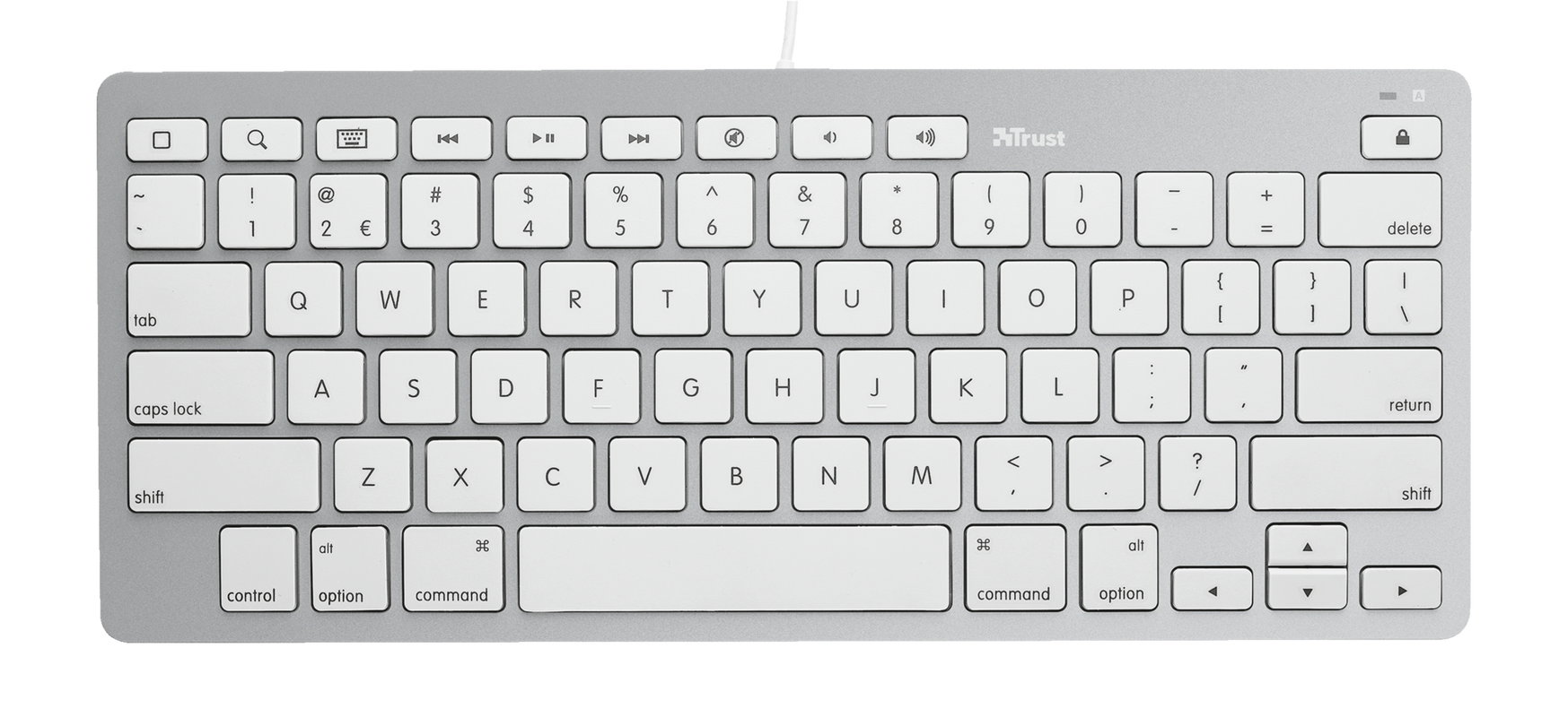 Multimedia keyboard for iPad & iPhone-Top