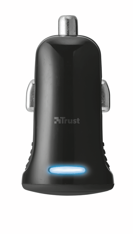 12W Car Charger - black-Top