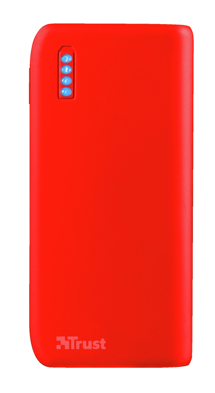 Primo PowerBank 4400 - matte red-Top