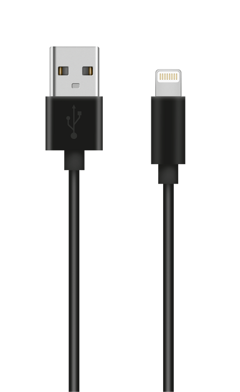 Lightning Cable 2m - black-Top