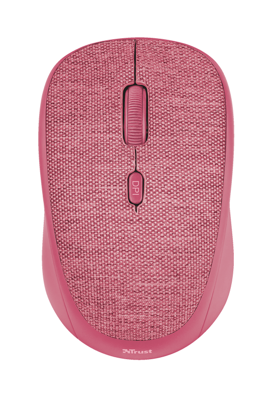 Yvi Fabric Wireless Mouse - pink-Top