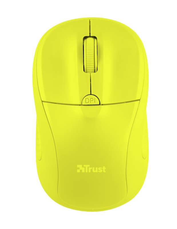 Primo Wireless Mouse - neon yellow-Top