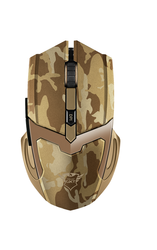 GXT 101D GAV Gaming Mouse - camo brown-Top