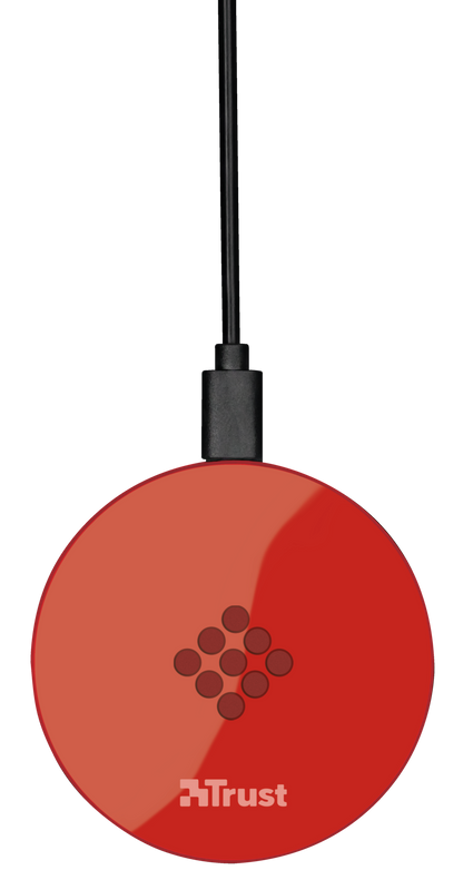 Primo Wireless Charger for smartphones - red-Top