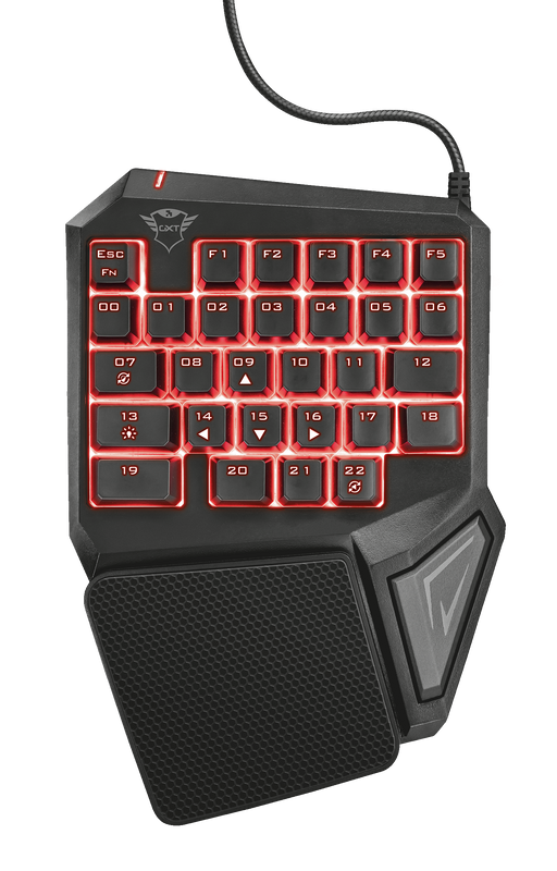 GXT 888 Assa One Handed Gaming Keyboard-Top