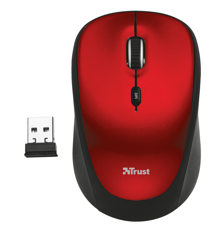 Rona Wireless Mouse - red-Top