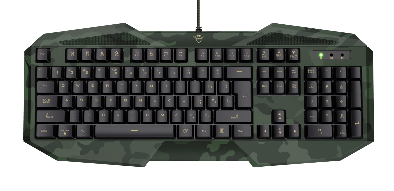 GXT 830-RW-C Avonn Gaming Keyboard - camo-Top