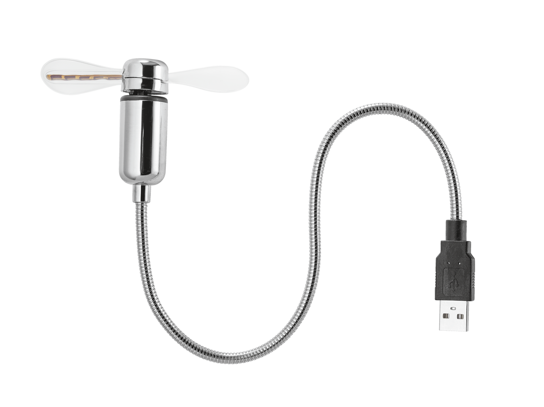 Flex USB Mini Fan with clock-Top