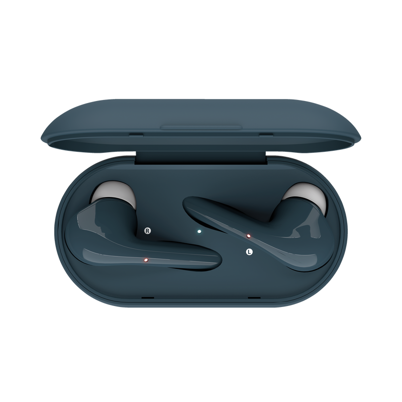 Nika Touch Bluetooth Wireless Earphones - blue-Top