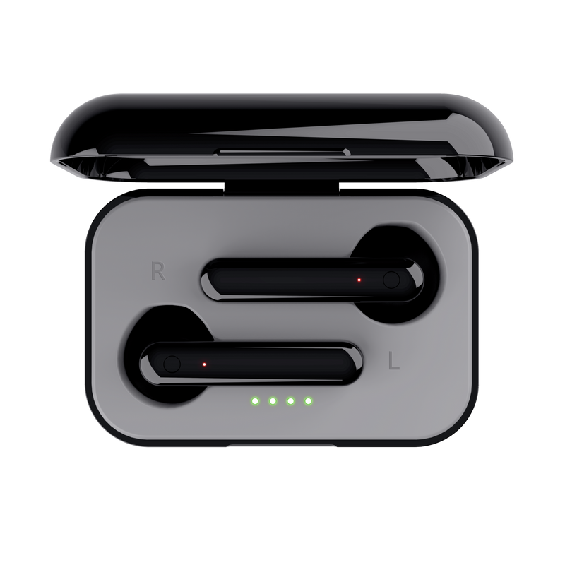 Primo Touch Bluetooth Wireless Earphones - black-Top