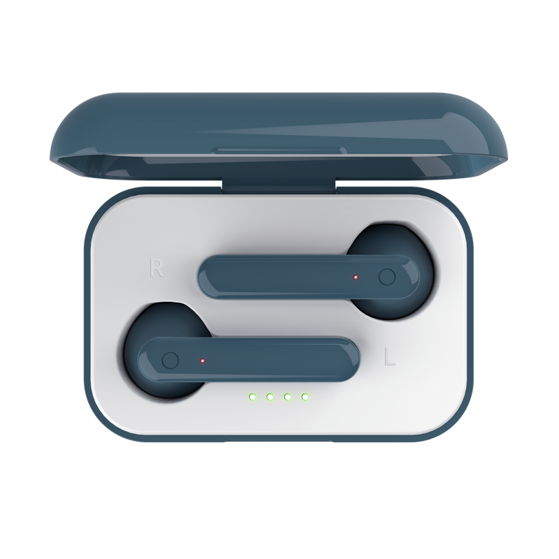Primo Touch Bluetooth Wireless Earphones - blue-Top