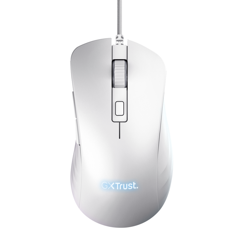 GXT924W Ybar+ High Performance Gaming Mouse - white-Top
