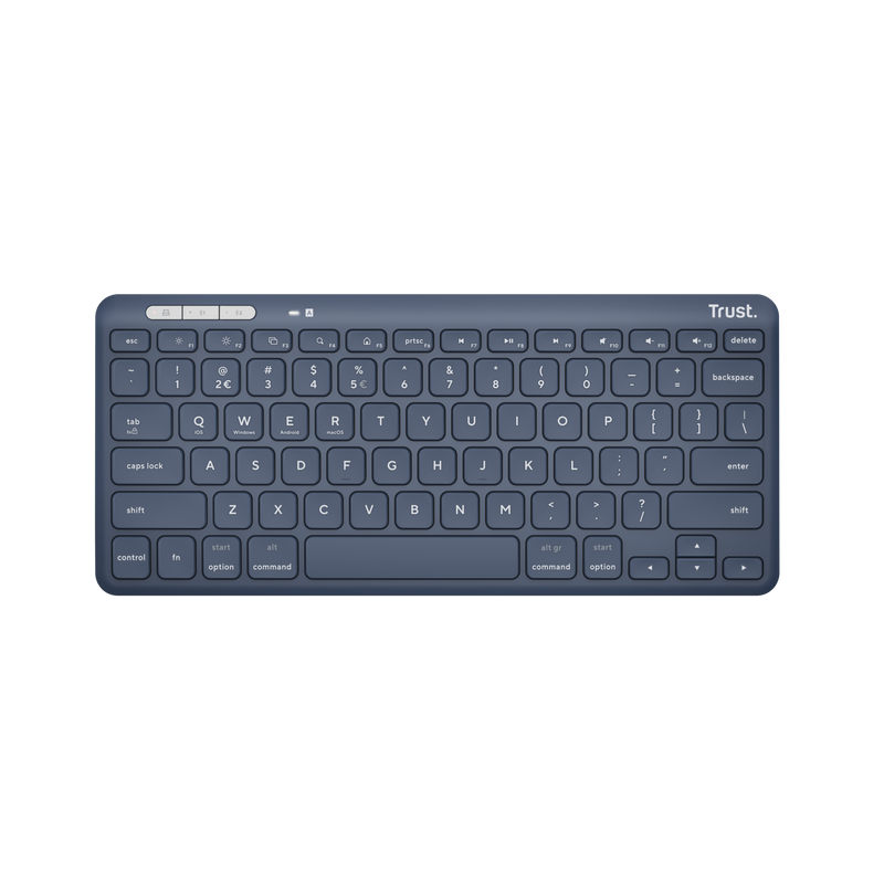 Lyra Compact Wireless Keyboard - Blue-Top