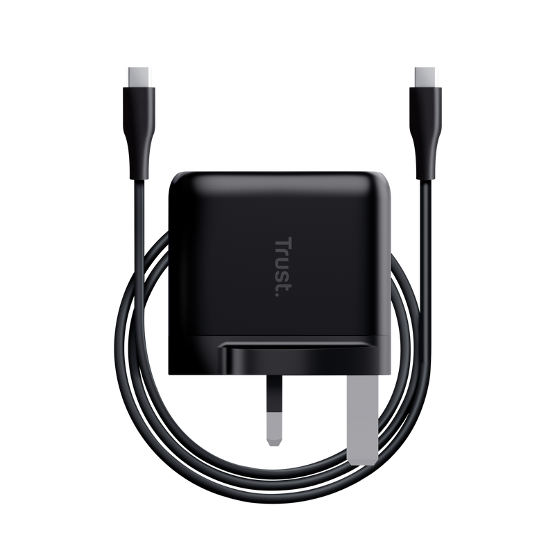 Maxo 65W USB-C Charger - Black UK-Top