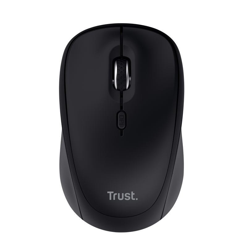 Yvi+ Multi-Device Wireless Mouse - Black-Top