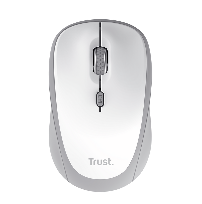 Yvi+ Multi-Device Wireless Mouse - White-Top