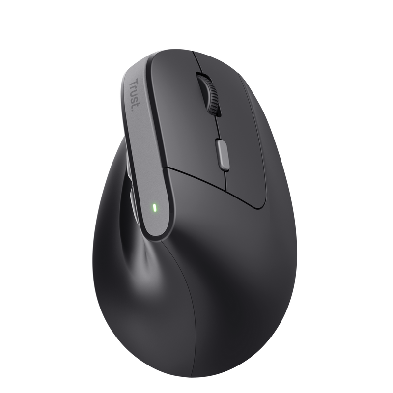 Yuno Wireless Ergonomic Mouse Black-Top