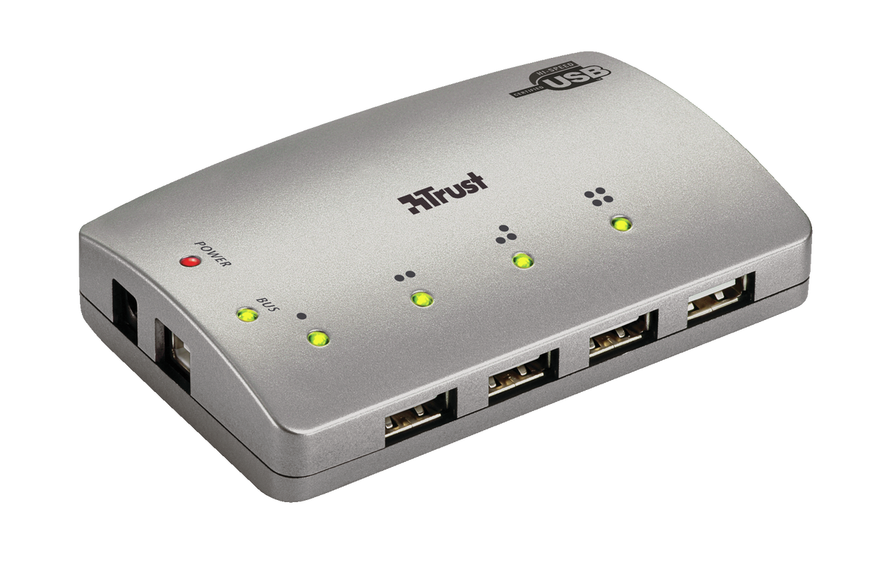 4 Port USB 2.0 Power Hub-Visual