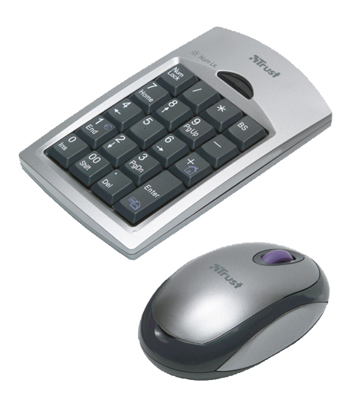 Wireless Numeric Keypad & Optical Mouse KP-3100p-Visual