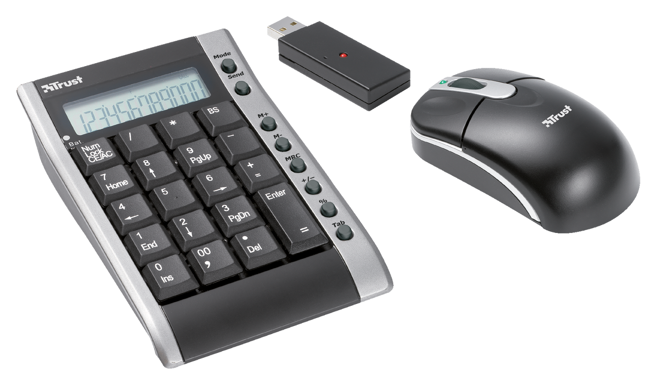 Wireless Calculator Keypad & Mouse KP-4100p-Visual