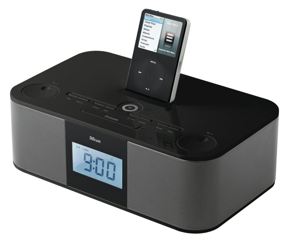 Alarm Clock Radio for iPod SP-2991iB UK-Visual