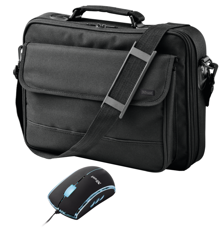 15.4" Notebook Bag & Retractable Colour Mouse BB-1300p-Visual