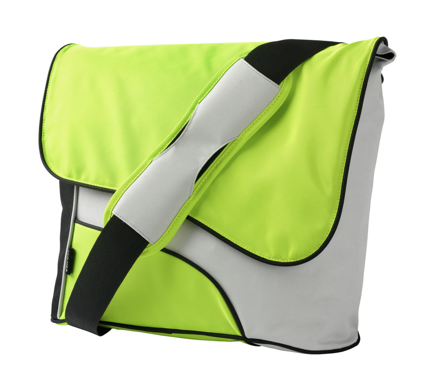 15.4" Street Style Messenger Bag - green/grey-Visual