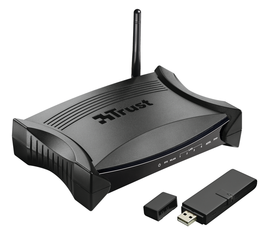 Wireless ADSL2+ Modem-Router & USB Adapter MD-5800-Visual