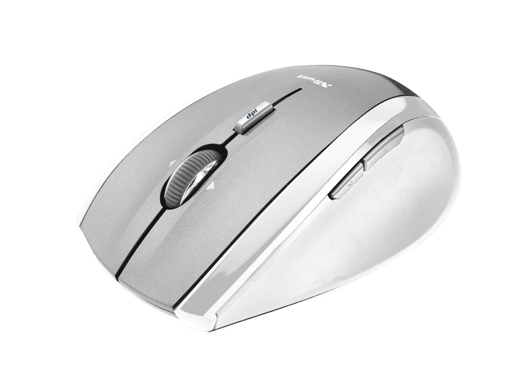 XpertClick Wireless Mini Mouse - White-Visual