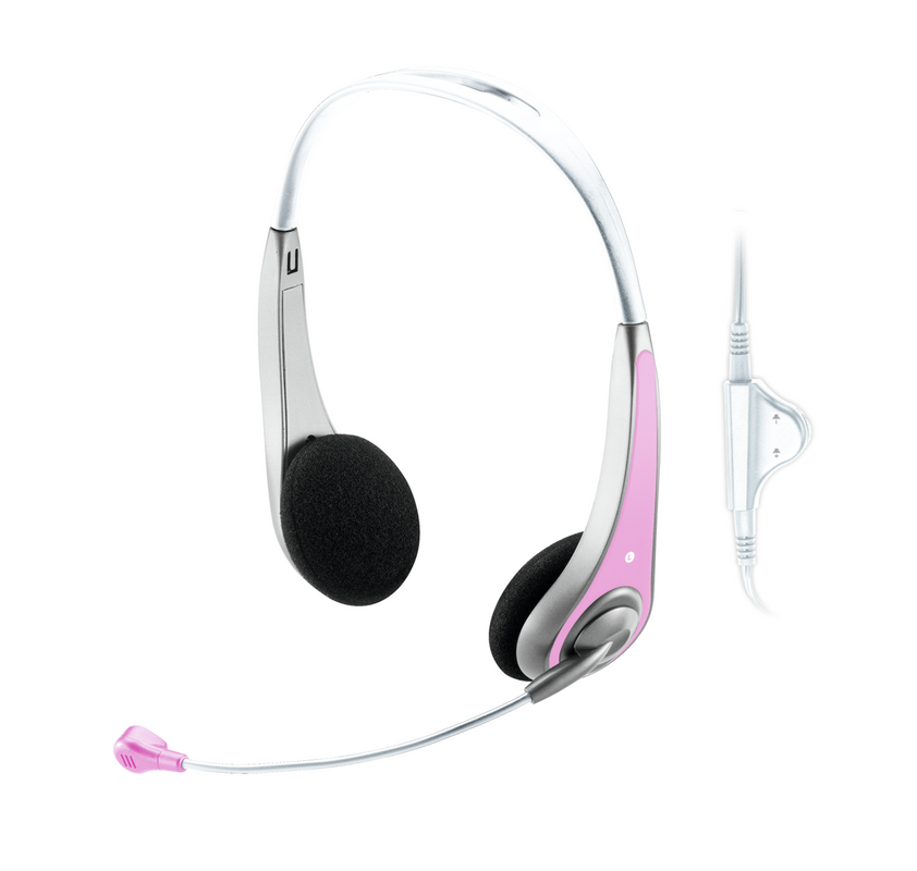 InSonic Chat Headset - Pink-Visual