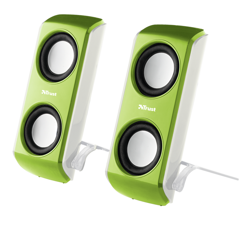Portable Notebook Speakers - Lime Green-Visual