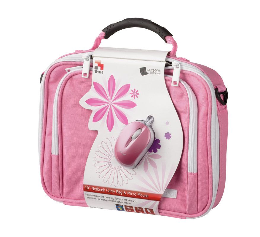 10" Netbook Bag with mouse - pink-Visual