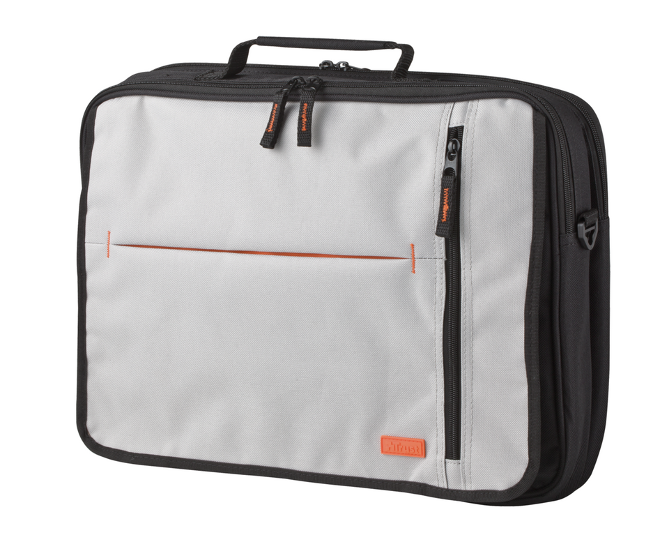 Agiloo 15-16" Notebook Carry Bag - Grey/Orange-Visual