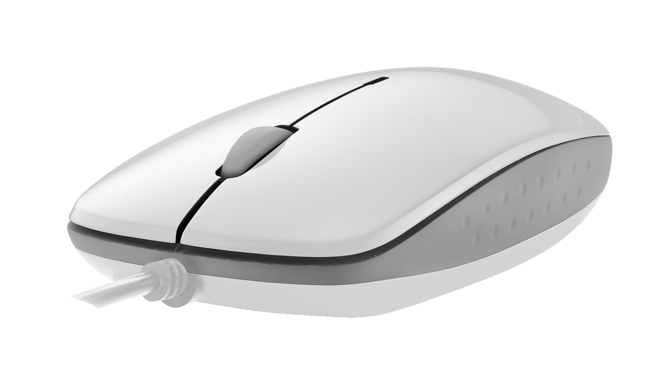 Agiloo Slimline Mouse - White-Visual