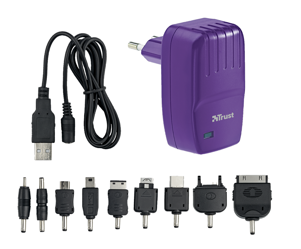 SmartCharge USB Wall Charger - Purple-Visual