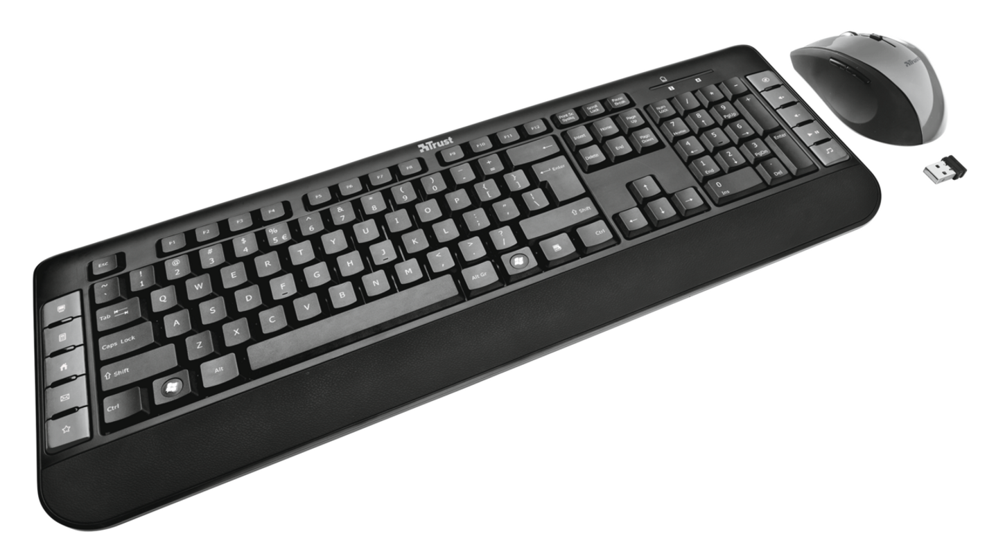 Tecla Wireless Multimedia Keyboard with mouse-Visual
