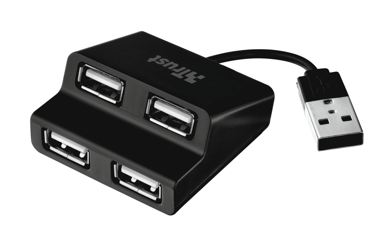 Luca 4 Port USB 2.0 Mini Hub-Visual