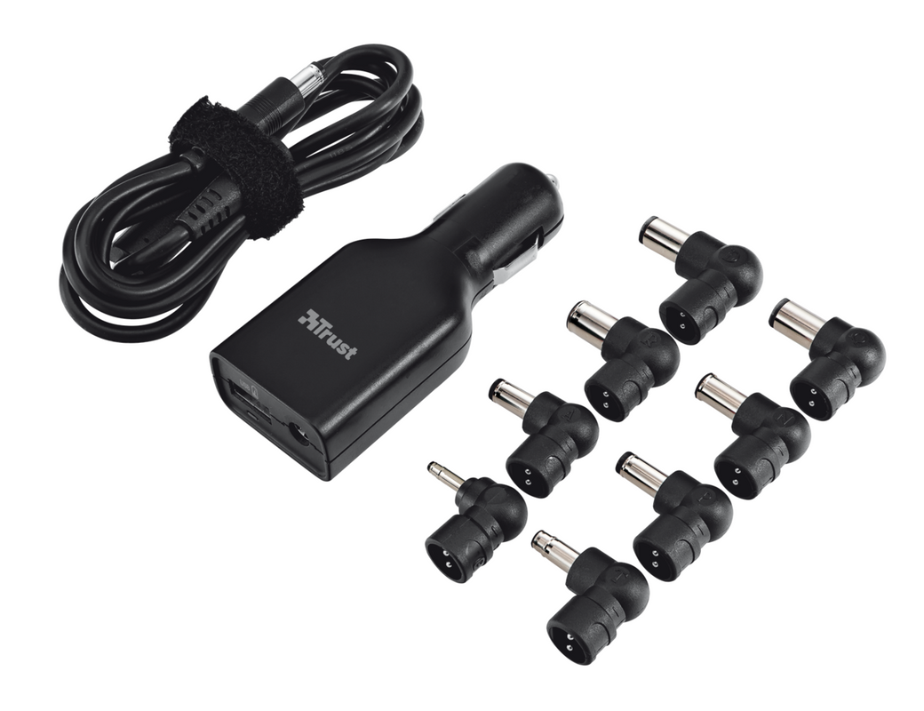90W Plug & Go Micro Laptop Charger for car use - black-Visual