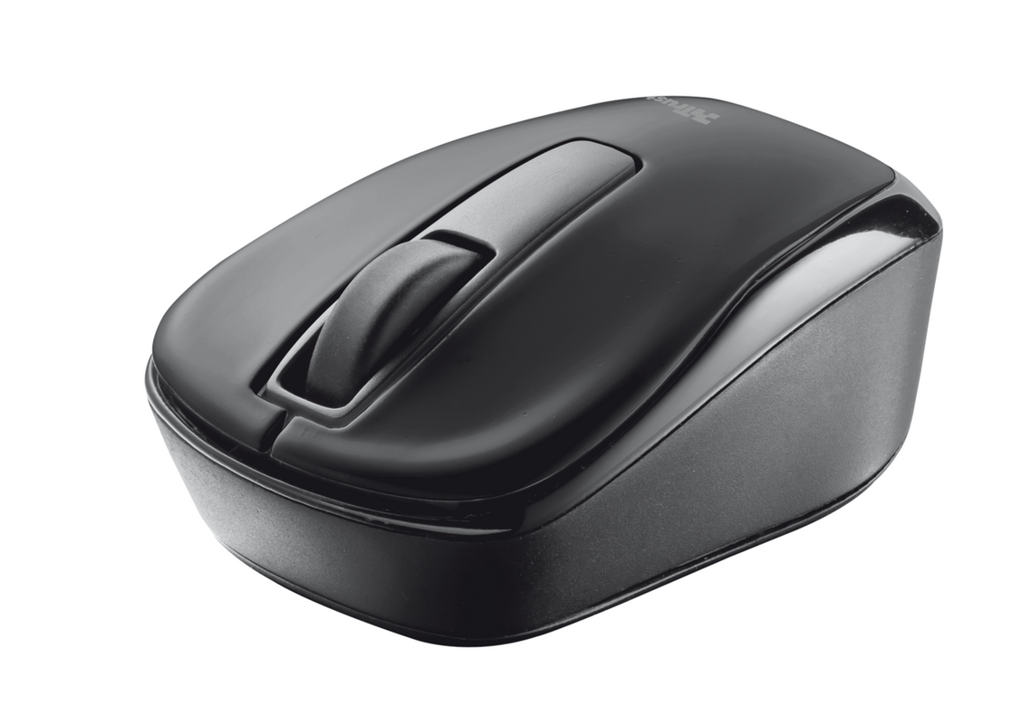 Qvy Wireless Micro Mouse - black-Visual