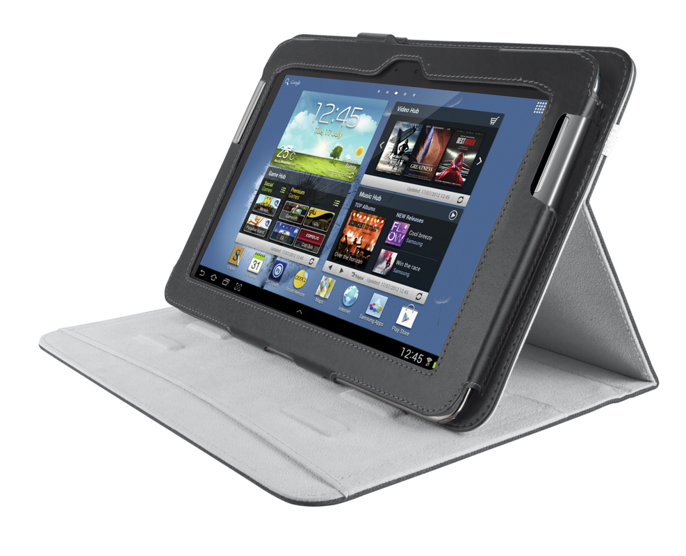 Premium Folio Stand for Galaxy Tab 2 10.1 - black-Visual