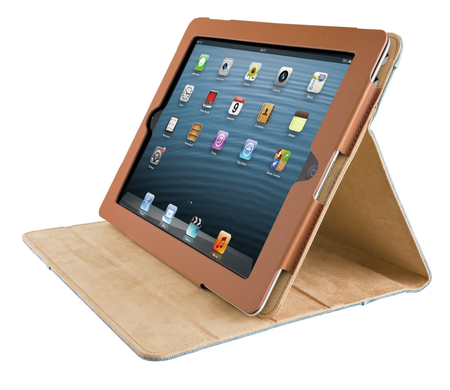 Jeans Folio Stand for iPad-Visual