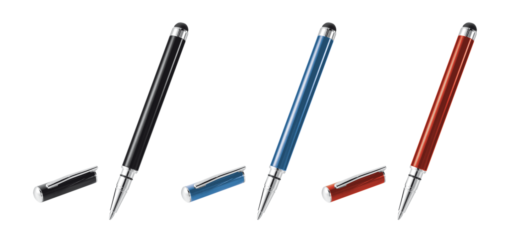 Stylus & Ballpoint Pen - 3 colour pack-Visual