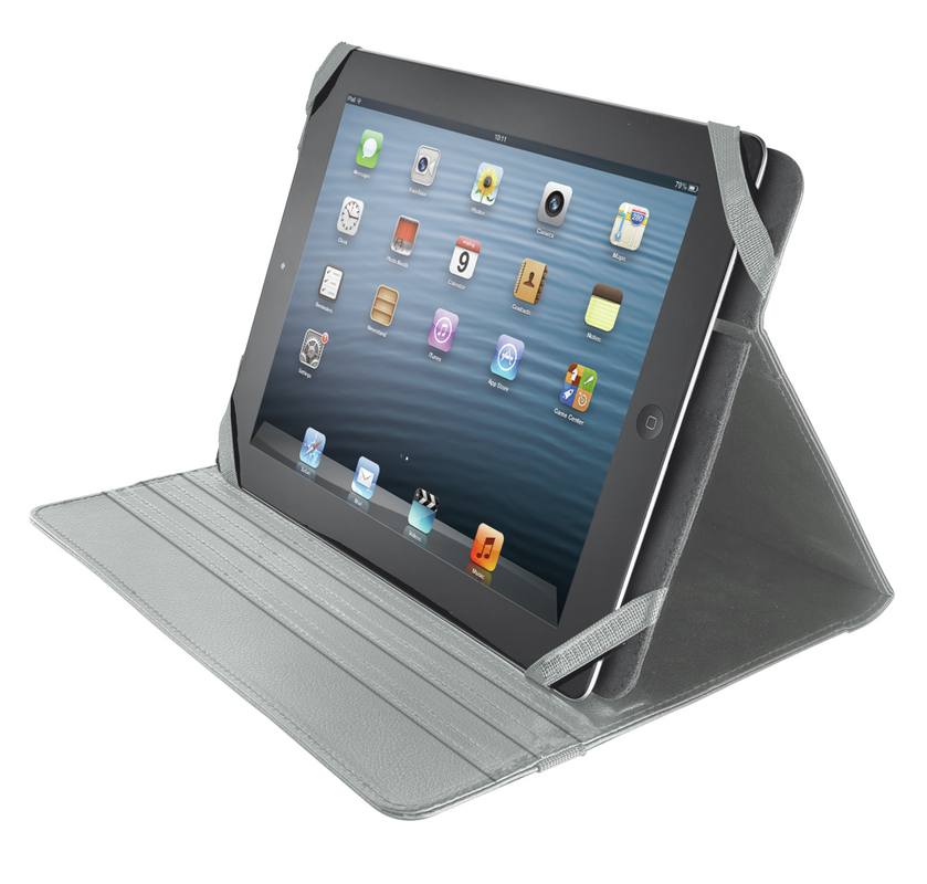 Verso Universal Folio Stand for 10" tablets - grey-Visual