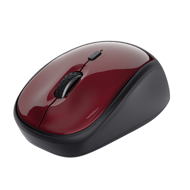 Yvi Wireless Mouse - red-Visual