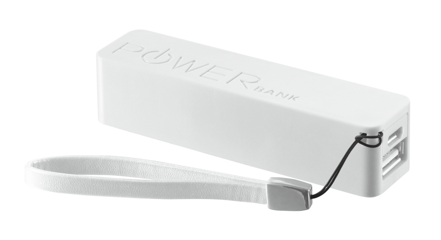 PowerBank Portable Phone Charger - white-Visual