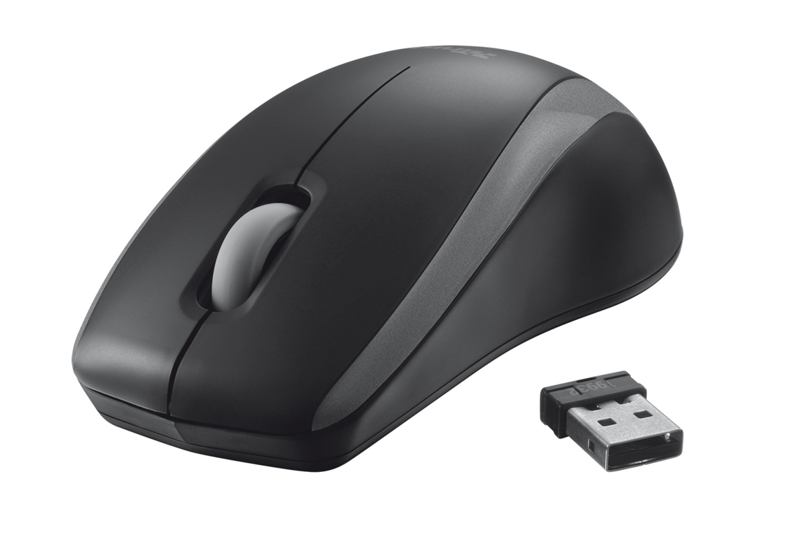 Carve Wireless Mouse - black-Visual