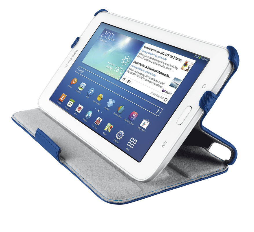 Stile Folio Case for Galaxy Tab3 Lite - blue-Visual