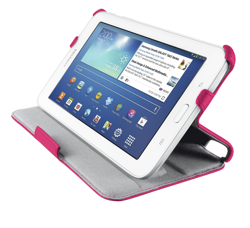 Stile Folio Case for Galaxy Tab3 Lite - pink-Visual