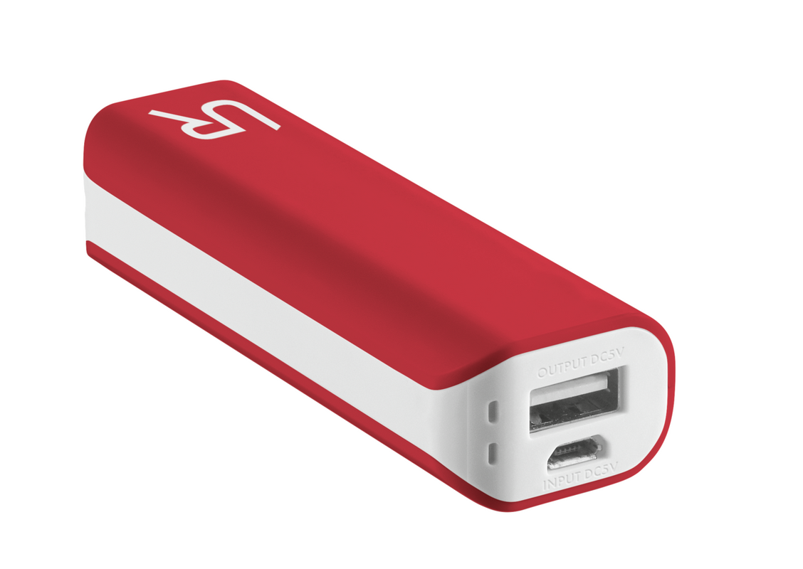 PowerBank 2200 Portable Charger - red-Visual