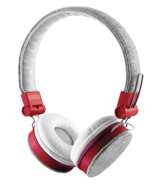 Fyber Headphones - grey/red-Visual